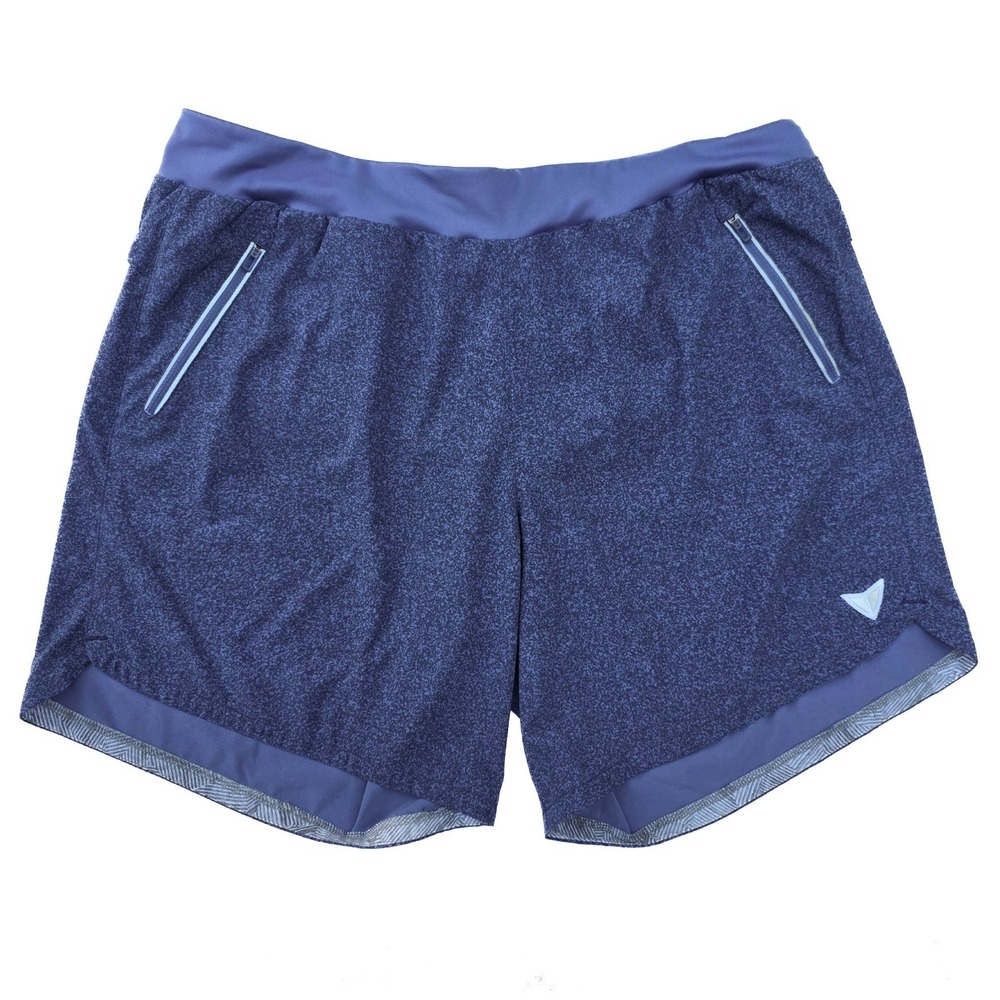 KORSA Embrace Running Shorts Women L Heathered Blue Lined Active Gym Training